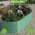 thumbnail image 4 of Jardin Surélevé en Acier Galvanisé Résistant aux Intempéries – Bac de Plantation Extérieur Robuste – Résistant à la Rouille, Installation Gratuite avec Outils, pour Légumes, Fleurs et Fines Herbes – Durable, Installation Facile – Vert, 240x120x60 cm, 4 of 8