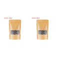 thumbnail image 1 of Transemion 10pcs Snack Bags Kraft Paper Window Paper Window Candy Bags Sealing Portable Cookie Bread Pouches 16*22 2Set, 1 of 6