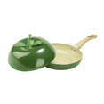 thumbnail image 1 of Tnarru Non Stick Frying Pan Pancake Pan with Handle Saucepan Home with Lid Cookware Induction Cooker Compatibility Fry Pan Avocado Shaped, 1 of 8