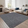 thumbnail image 1 of ANTPOP Runner Rug Non-slip Accent Rugs Washable Hallway Durable Polypropylene Indoor Outdoor with Rubber Backing for Entryways Kitchens Bedrooms , 2' x 8', Striped Gray, 1 of 7