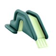 thumbnail image 4 of DYNWAVECA Inflatable Swimming Water Slide Accessory for Kids Versatile with Foot Pump Professional Heavy Duty Sturdy for Indoor Outdoor Green, 4 of 10