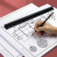 thumbnail image 4 of Architectural Ruler 30 cm Aluminum Triangular Ruler Various Scales 1:20, 1:25, 1:50, 1:75, 1:100, 1:125 for Architects, 4 of 5