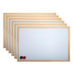 Office Works Wooden Magnetic Dry-Erase Whiteboard Set