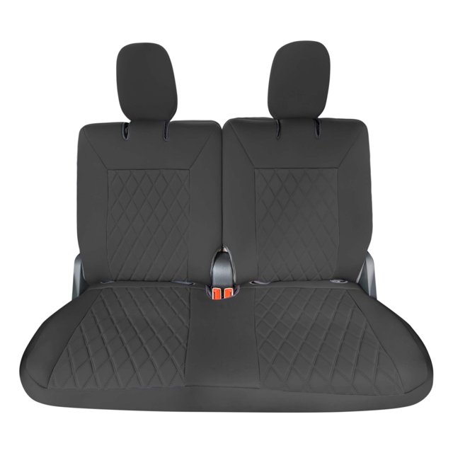 Pour 2020-2024 Ford Explorer Base FH Group Housses de Sièges d'Auto sur Mesure en Néoprène Résistantes à l'Eau - 3rd Rangée Noir