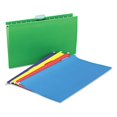 thumbnail image 1 of Hanging File Folders- 1/5 Tab- 11 Point- Legal- Assorted Colors- 25/Box, 1 of 1