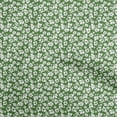 thumbnail image 1 of oneOone Cotton Silk Green Fabric Floral Craft Projects Decor Fabric Printed By The Yard 42 Inch Wide, 1 of 4
