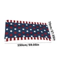 thumbnail image 1 of Fesfesfes Serviettes de Plage Rouges Blanches Bleues Quatre Juillet Décor Patriotique Extérieur Fournitures de Fête à la Piscine Motif Drapeau Grande Absorption Séchage Rapide, 1 of 2