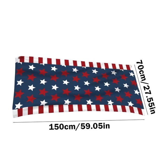 Fesfesfes Serviettes de Plage Rouges Blanches Bleues Quatre Juillet Décor Patriotique Extérieur Fournitures de Fête à la Piscine Motif Drapeau Grande Absorption Séchage Rapide