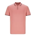 thumbnail image 3 of Besolor T-Shirt à Manches Courtes pour Homme, Col Ras du Cou Classique à Col Boutonné, Chandail Décontracté d'Été, T-Shirt Basique, 3 of 4