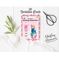 thumbnail image 3 of Darling Souvenir Pink Birthday Invitation Card Printable Fill or Write In Blank Invites Party Supplies Pack Of 28 5 x 7 Inches, 3 of 5