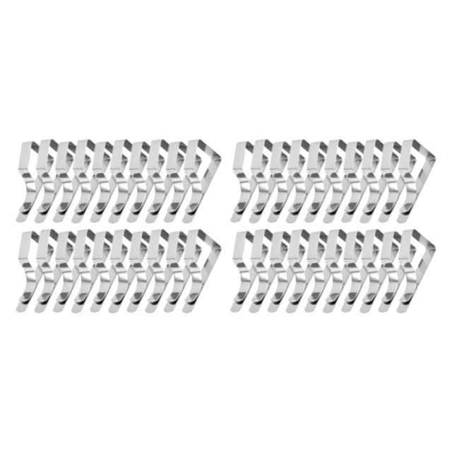 Youkk Tablecloth Durable And Long-lasting Tablecloth Clips Can Hold Tablecloth Tightly Stainless Steel 20PCS 2Set