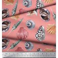 thumbnail image 3 of Soimoi Cotton Duck Fabric Colorful Shells Ocean Print Fabric by Yard 56 Inch Wide, 3 of 3