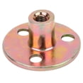 thumbnail image 1 of Spptty 5pcs Flange Nuts, M6 M8 M10 Galvanized Iron T Nut Flange 3 Holes Galvanized Iron Tea Round Base Connection For Fixing Furniture, 1 of 8