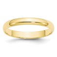 thumbnail image 1 of 10K Yellow Gold 3mm Light Weight Half Round Band Size 9, 1 of 3