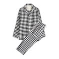 thumbnail image 1 of LSLJS Ensembles de Pyjama pour Hommes Décontractés Vêtements d'Intérieur Hauts à Manches Longues Pantalons Col Rabattu Pyjamas de Nuit Ensembles de Détente, Vêtements de Nuit pour Hommes Cadeaux pour Hommes, 1 of 2