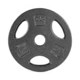thumbnail image 1 of CAP Barbell Standard Cast Iron 1-inch Weight Lifting Grip Plate, 5 lb, Single, Black, 1 of 3