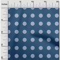 thumbnail image 2 of oneOone Tissu Bleu en Polyester Spandex à Pois pour Robe Tissu Imprimé Tissu au Mètre 56 Pouces de Large, 2 of 5