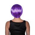thumbnail image 2 of Bob Cut One Size Adult Costume Wig | Purple, 2 of 2