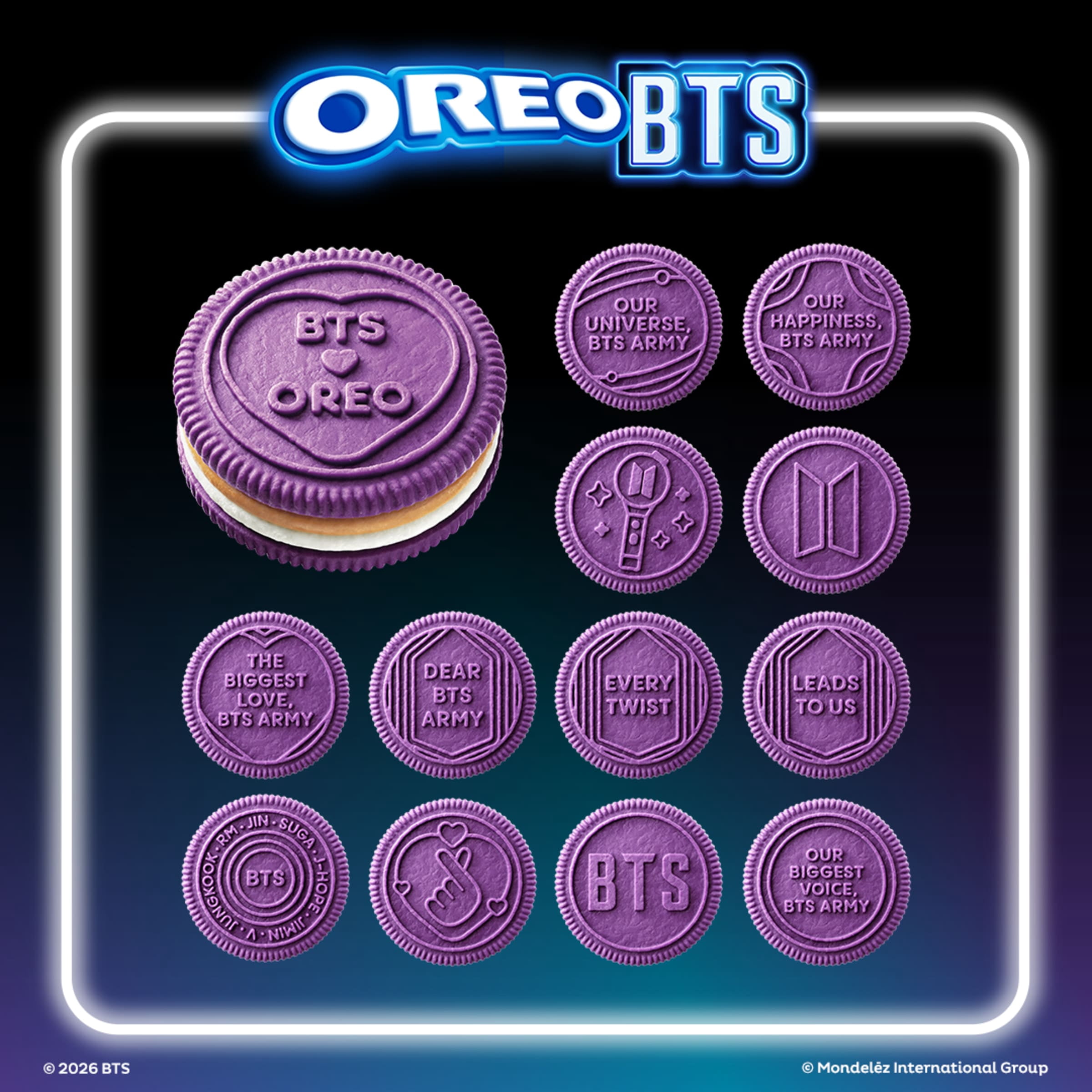 OREO & BTS Brown Sugar Pancake Creme Sandwich Cookies, Limited Edition