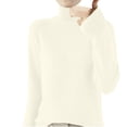 thumbnail image 1 of AherBiu Chandails pour Femmes Col Roulé Chandail Épais Chaud Tricoté Hiver Manches Longues Hauts de Chandail, 1 of 5