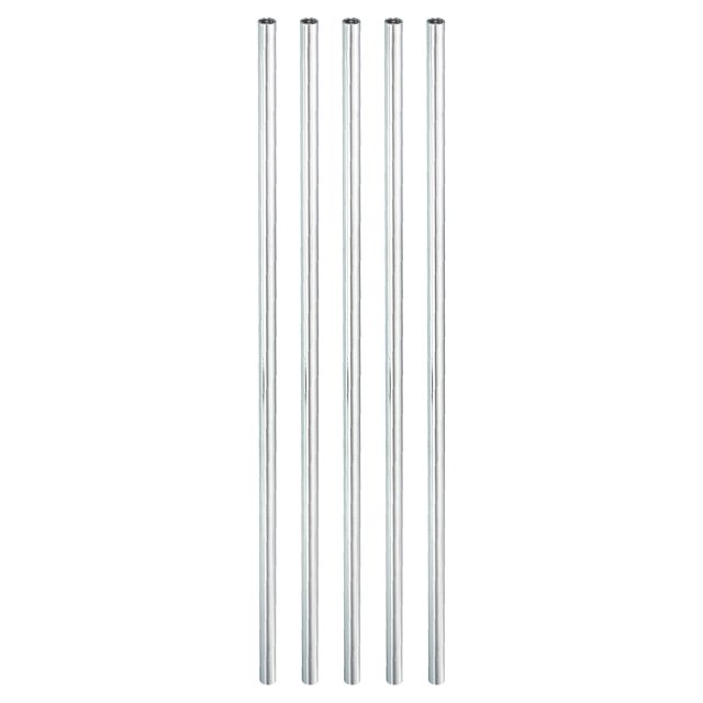 Unique Bargains Round Coupling Nut M4x0.7mm 200mm Threaded Sleeve Connector Rod Bar Stud Tube 5 Pack