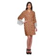 thumbnail image 4 of Moomaya Printed Bridesmaid Robes Short Bride Getting Ready Dress Loungewear, 4 of 6