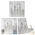 thumbnail image 3 of Abbracc 2x Imperméable Tissu Polyester Salle de Bain Rideau de Douche Décor 9 Crochets Style2, 3 of 9