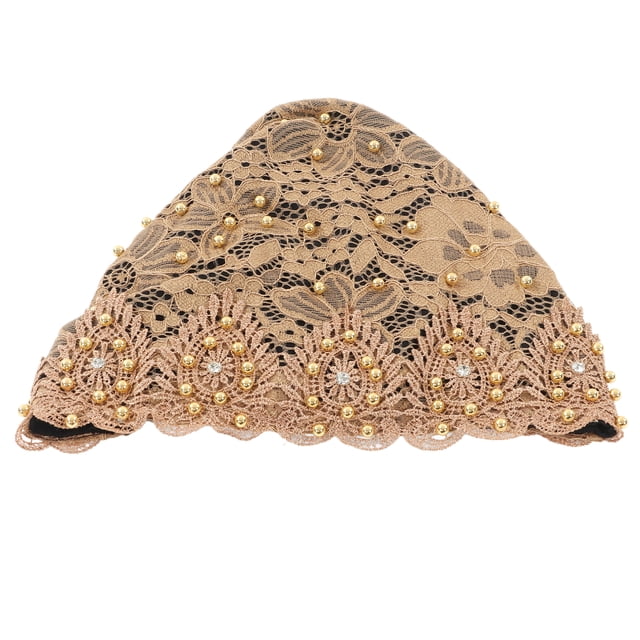 Turban Head Wrap, Multicolor Floral Design Stylish Exquisite Wide Use Soft Elastic Muslim Turban Hat Comfortable Breathable For Worship For Daily Wear Wine Red,Champagne,Bright
