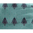 thumbnail image 4 of oneOone Georgette Viscose Turquoise Blue Fabric Tree & Geometric Block Craft Projects Decor Fabric Printed By The Yard 42 Inch Wide, 4 of 4