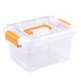 thumbnail image 2 of Plastic Storage Bin Clear Latching Buckles Portable Container Heavy Duty Box for Home Organization, 2 of 7
