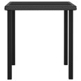 thumbnail image 2 of vidaXL 3 Piece Garden Dining Set Poly Rattan Black, 2 of 5
