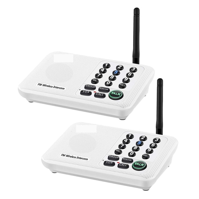 5820Feet Range FM Wireless Home Intercom System For House Business Office Room To Room Communication Intercom System