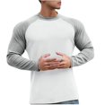 thumbnail image 4 of RXIRUCGD Pull Décontracté Mode pour Hommes Couleur Unie Manches Longues Col Rond, Gris, Taille : 3TG, 4 of 5