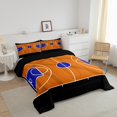 thumbnail image 3 of Erosebridal Ensembles de Literie Terrain de Basketball Double avec Couette, Insert de Couette de Jeu de Balle pour Enfants Ados, Réversible, 3 of 7