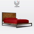 thumbnail image 3 of Full Size Organic Cotton Sheet Set- 100% Organic 800-Thread-Count - 10" Deep Pockets 800TC Organic Sheets - Burgundy, 3 of 7