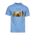 thumbnail image 1 of Gravity Trading T-Shirt à Manches Courtes pour Hommes Stay Wild Forest - Bleu Pâle - Grand, 1 of 1