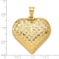 thumbnail image 3 of 14k Textured Puff Heart Pendant K5148 (mm x mm), 3 of 3