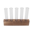 thumbnail image 1 of Glass Plant Propagation Station With Wooden Stand Desktop Plant Terrarium Home Decor, 1 of 7