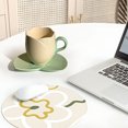 thumbnail image 5 of Suncoda Cup, Ceramic Coffee Cup and Saucer Set Home Restaurant Tea Cup Flower Tea Cup, 5 of 5