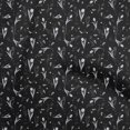 thumbnail image 1 of oneOone Cotton Poplin Black Fabric Florals Craft Projects Decor Fabric Printed By The Yard 56 Inch Wide, 1 of 4