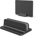 thumbnail image 1 of DURAMEX (TM) Support Vertical pour Ordinateur Portable [Taille Ajustable], Support de Bureau en Aluminium avec Station d'Accueil Ajustable, pour Tous les Ordinateurs Portables MacBook, Surface, Chromebook et de Jeu (jusqu'à 17,3 Pouces), Noir, 1 of 8
