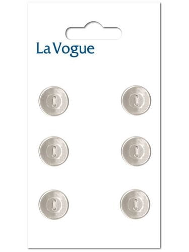 LA VOGUE bouton à 2 trous, Pearl colour, 9 mm (0.35 in)