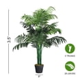 thumbnail image 4 of Gymax Artificial Areca Palm Decorative Silk Tree w/Basket 3.5 Feet Holiday Decor, 4 of 7