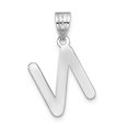 thumbnail image 3 of Diamond2Deal 14K Pendentif Lettre N Initiale en Or Blanc pour Femmes, 3 of 6