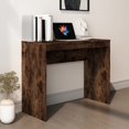 thumbnail image 1 of vidaXL Desk Smoked Oak 90x40x72 cm Engineered Wood, 1 of 5