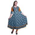 thumbnail image 1 of Bimba Kurti Longue Imprimée pour Femmes Robe Anarkali Indienne Haut Tunique Décontracté, 1 of 5