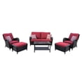 thumbnail image 1 of Jordan 6-Piece Conversation Set in Red, 1 of 6