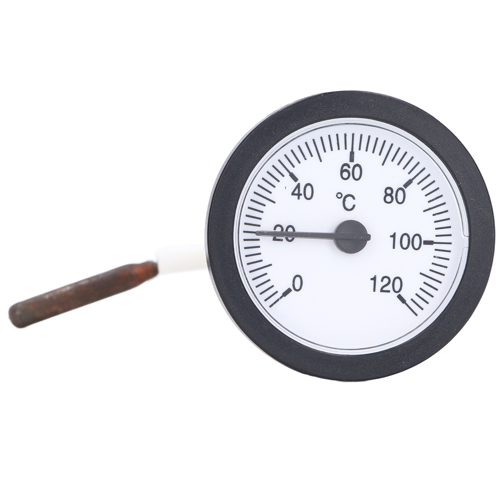 Copper Thermometer,Dial Thermometer 0‑120°C Measuring Pressure Thermometer Water Thermometer Crafted with Care