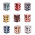 thumbnail image 2 of Becaristey 12pcs/set Easy To And Enought Quantity Glitter Baubles For Home Decor Wide Application Plastic gold 1Set, 2 of 6