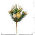thumbnail image 3 of Holiday Time 9IN Gold Fruit With Pine Pick, 3 of 4
